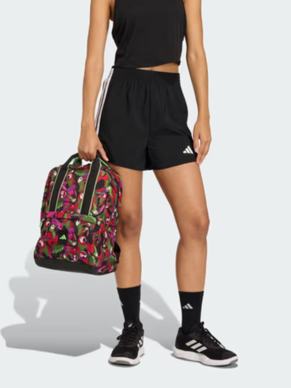 Adidas x Farm Rio Tropical Print Backpack Purple Black - Picture 7 of 9